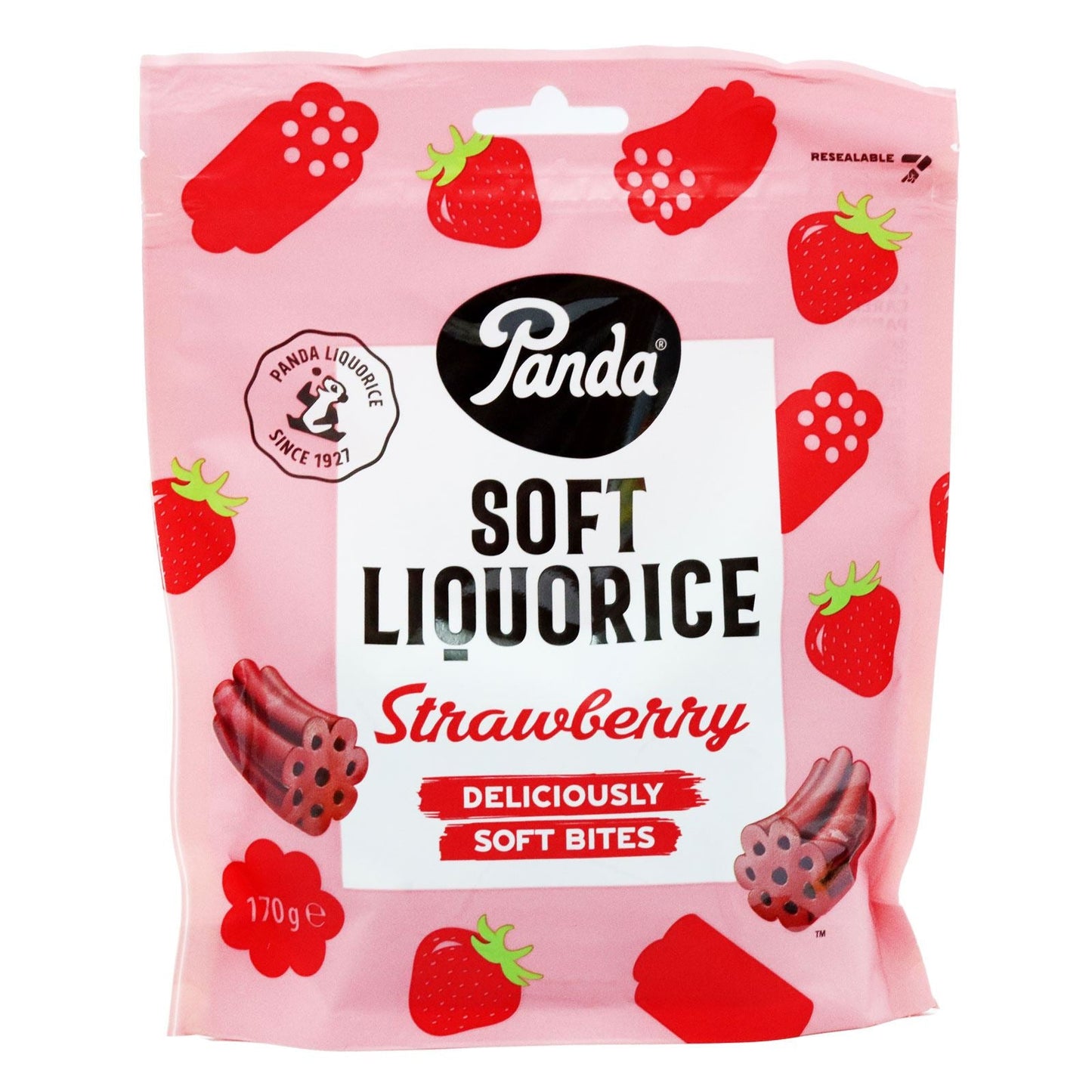 Panda Soft Strawberry Licorice 170g (Box of 18)