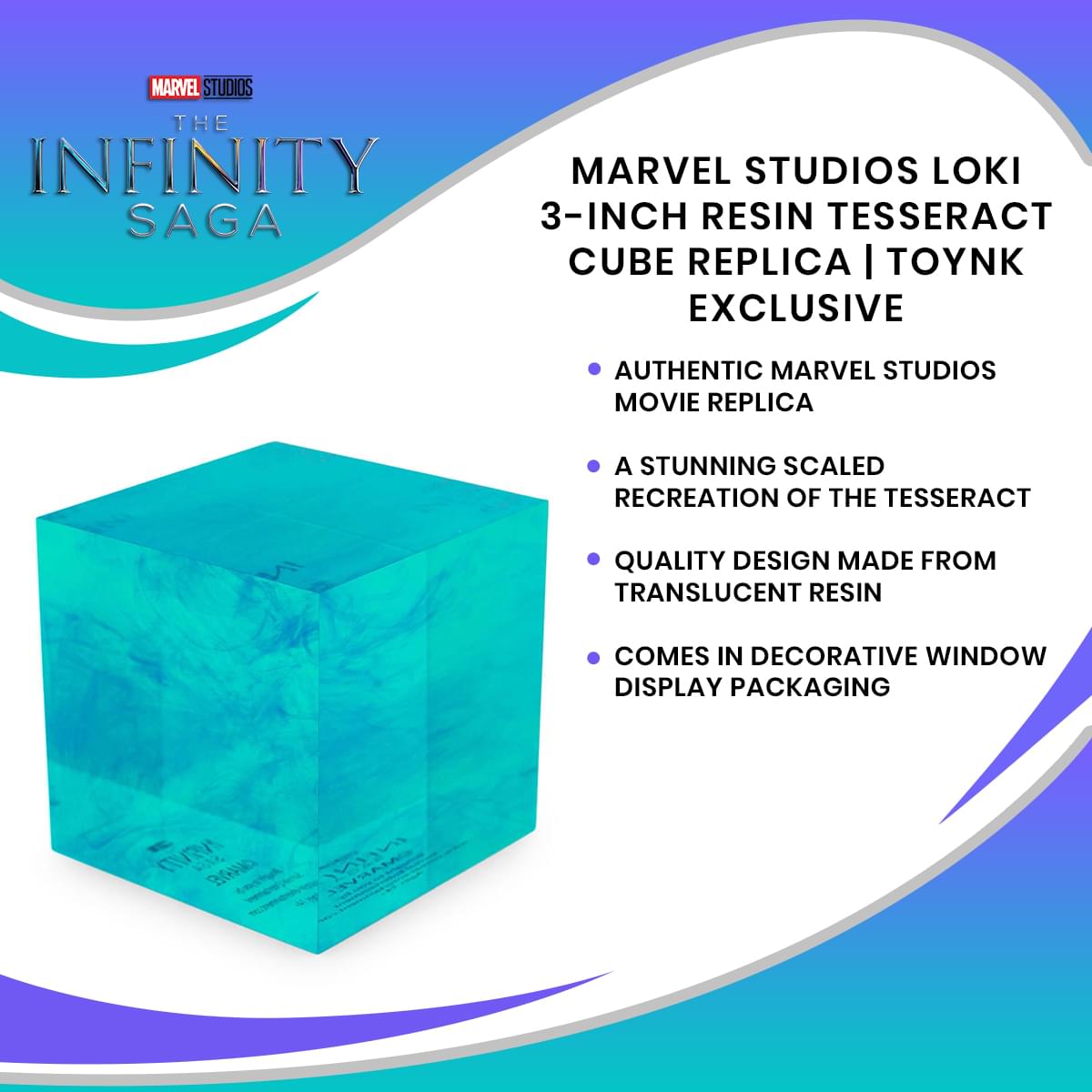 Marvel Studios Loki Resin Tesseract Cube Replica | Toynk Exclusive