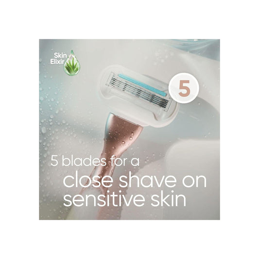 Gillette Venus Deluxe Smooth Sensitive Razor Blades Women, Pack of 6