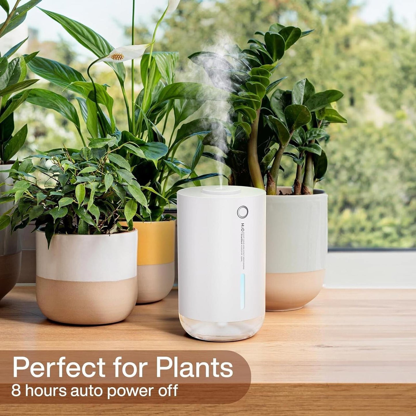 SMARTDEVIL - Humidifiers 500ml for Bedroom, Small Humidifiers, USB, White, New