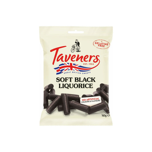 Taverner Black Liquoirice 165 g (Box of 14)