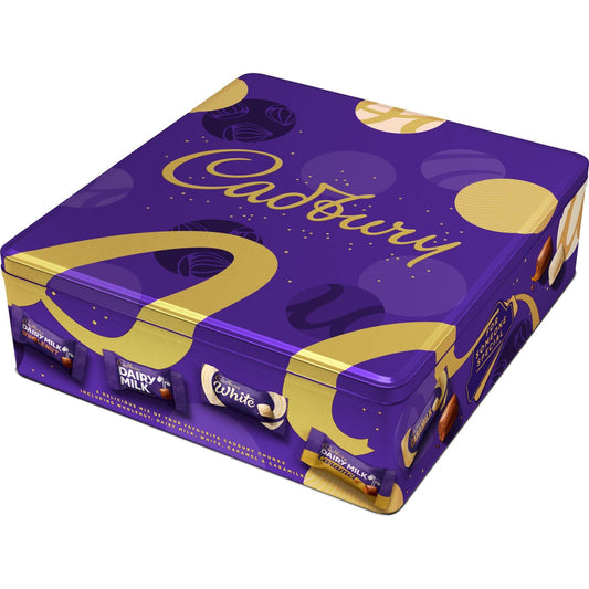 Cadbury Mixed Chunks Tin, Assorted Chocolate, 700g