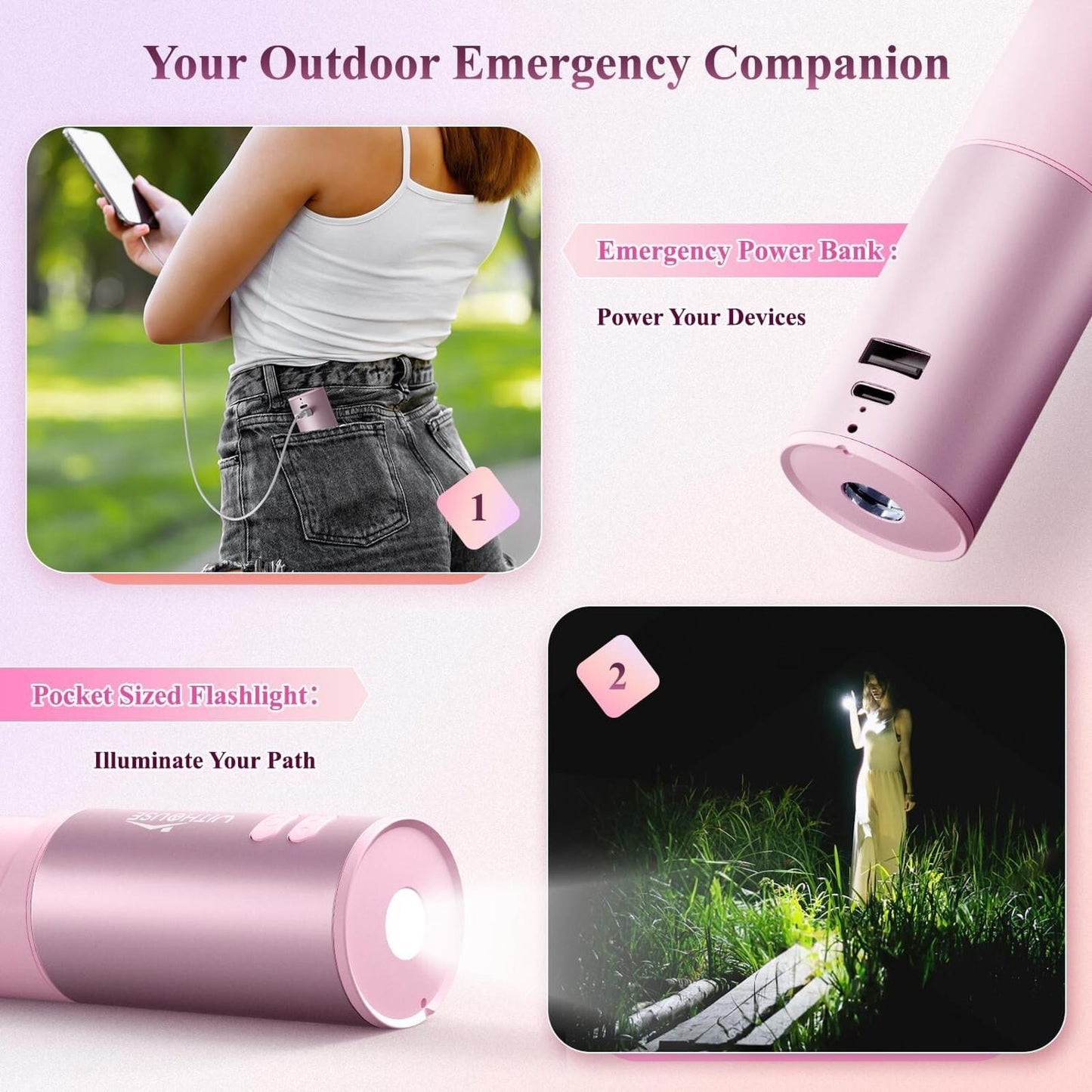 Hand Warmers Rechargeable Portable Handheld Desk Fan Power Bank torch