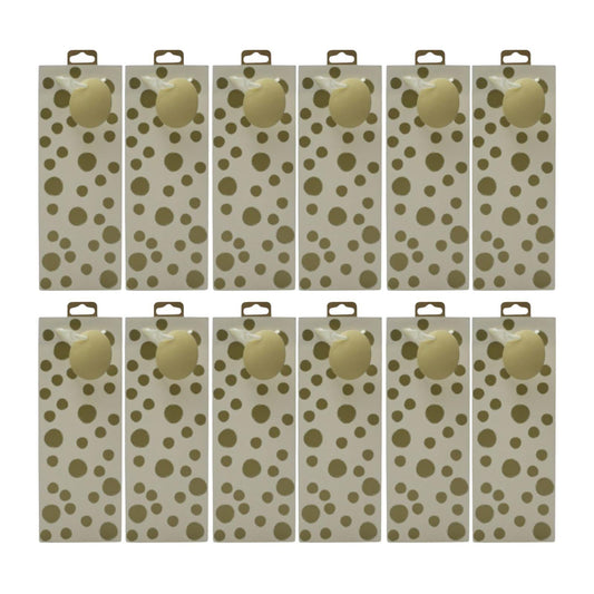 Tesco Gift Bag Bottle Gold Spots (Box of 12)
