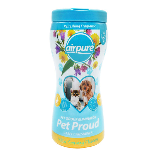 Airpure Pet Proud Carpet Freshener, Odour Eliminator, Flowers Fragrance, 500g