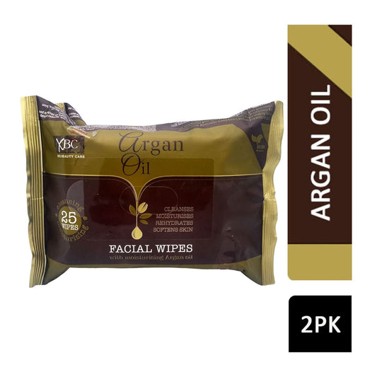 XBC Argan Oil Facial Wipes Twin Pack