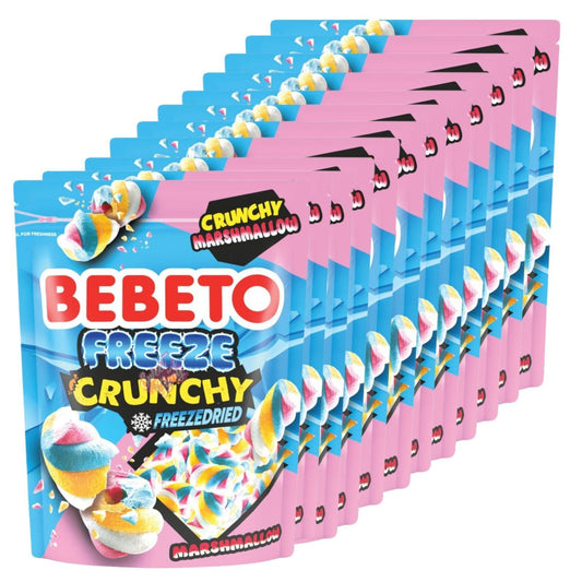 12x  Bebeto Freeze Crunchy Dried Marshmallow 35g