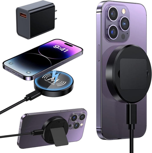 KKM Magnetic Wireless Charger, Compatible with MagSafe Charger Include Adapter