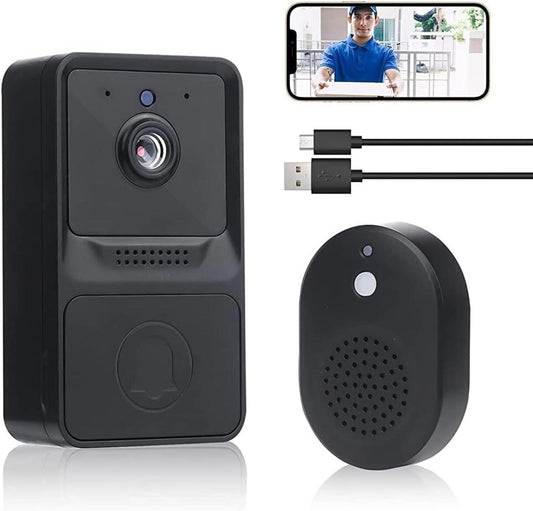Video Doorbell Wireless Smart Security Camera 2-Way Audio Real-Time Monitoring