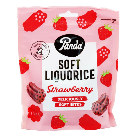 Panda Soft Strawberry Licorice 170g (Box of 18)