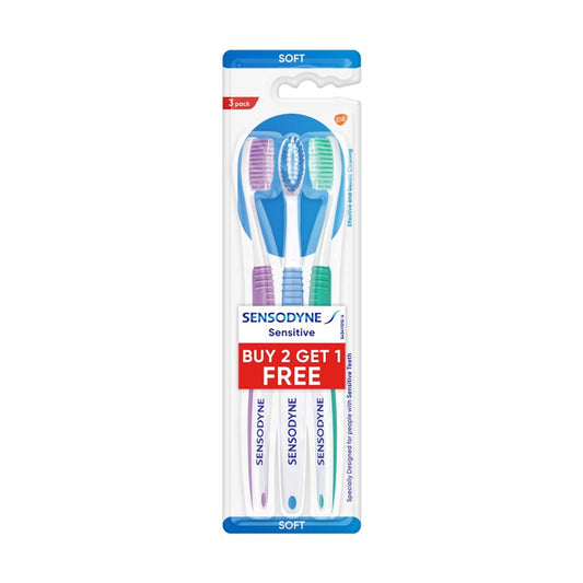 Sensodyne Toothbrush Sensitive Soft, Pack of 3