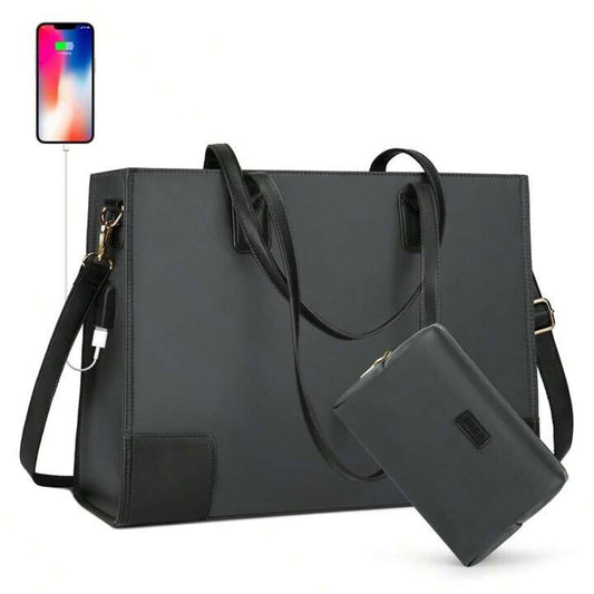 NUBILY - Designer Laptop Bags For Women - 15.6 Inch Large Waterproof Bag, New.