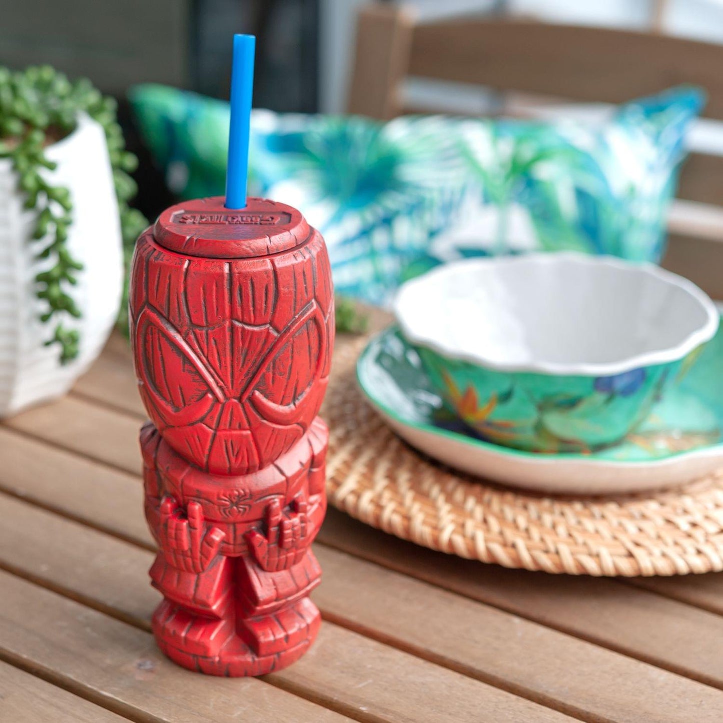 Geeki Tikis Marvel Spider-Man Tumbler | Tiki Style Cup | Holds 21 Ounces