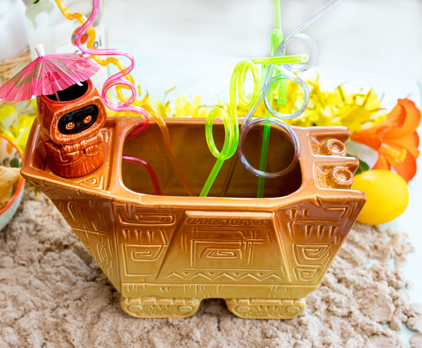 Geeki Tikis Star Wars Sandcrawler Punch Bowl Set With Jawa Mini Muglet