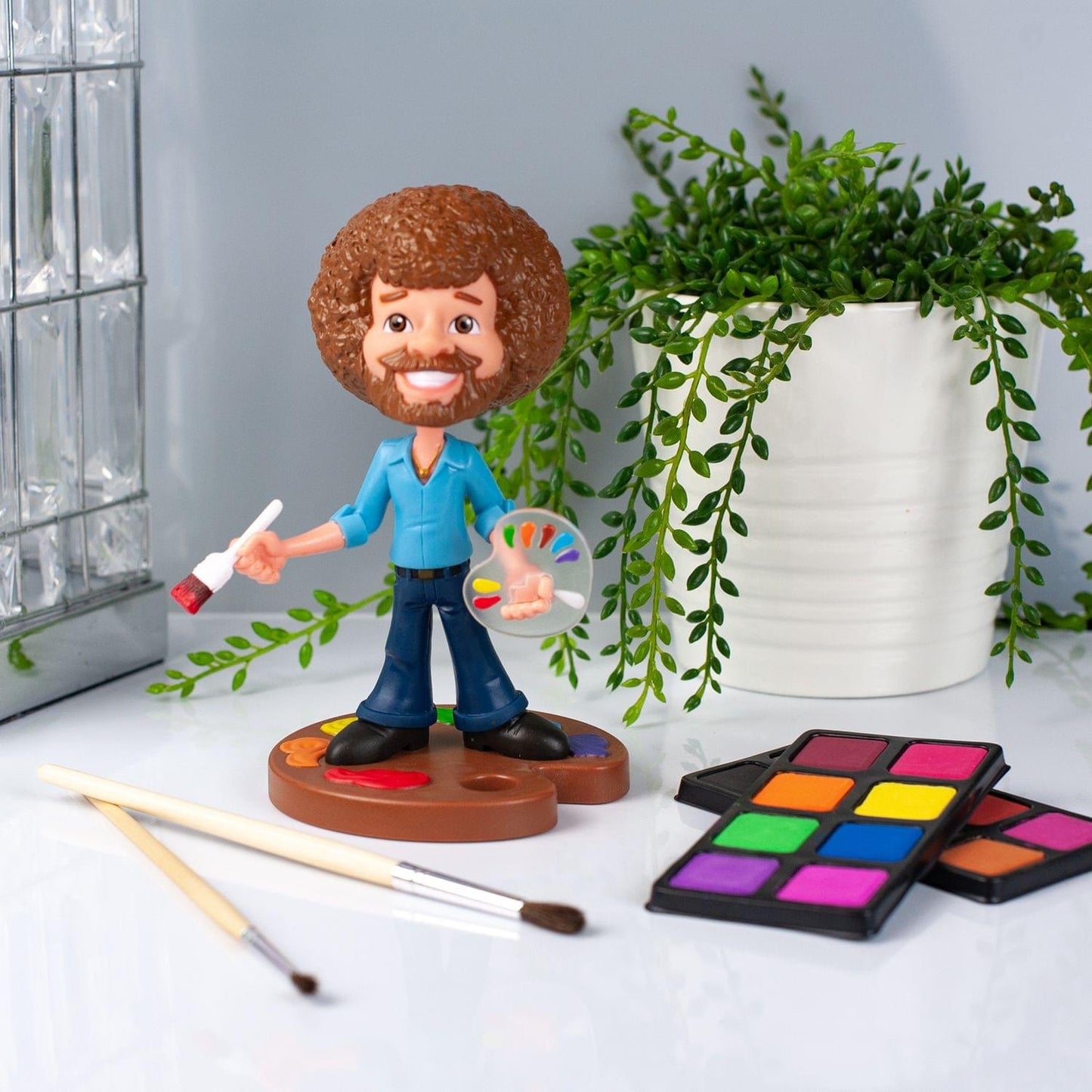 TOONIES BOB ROSS 6.5" VINYL FIGURE COLLECTIBLE | FULL COLOR VERSION
