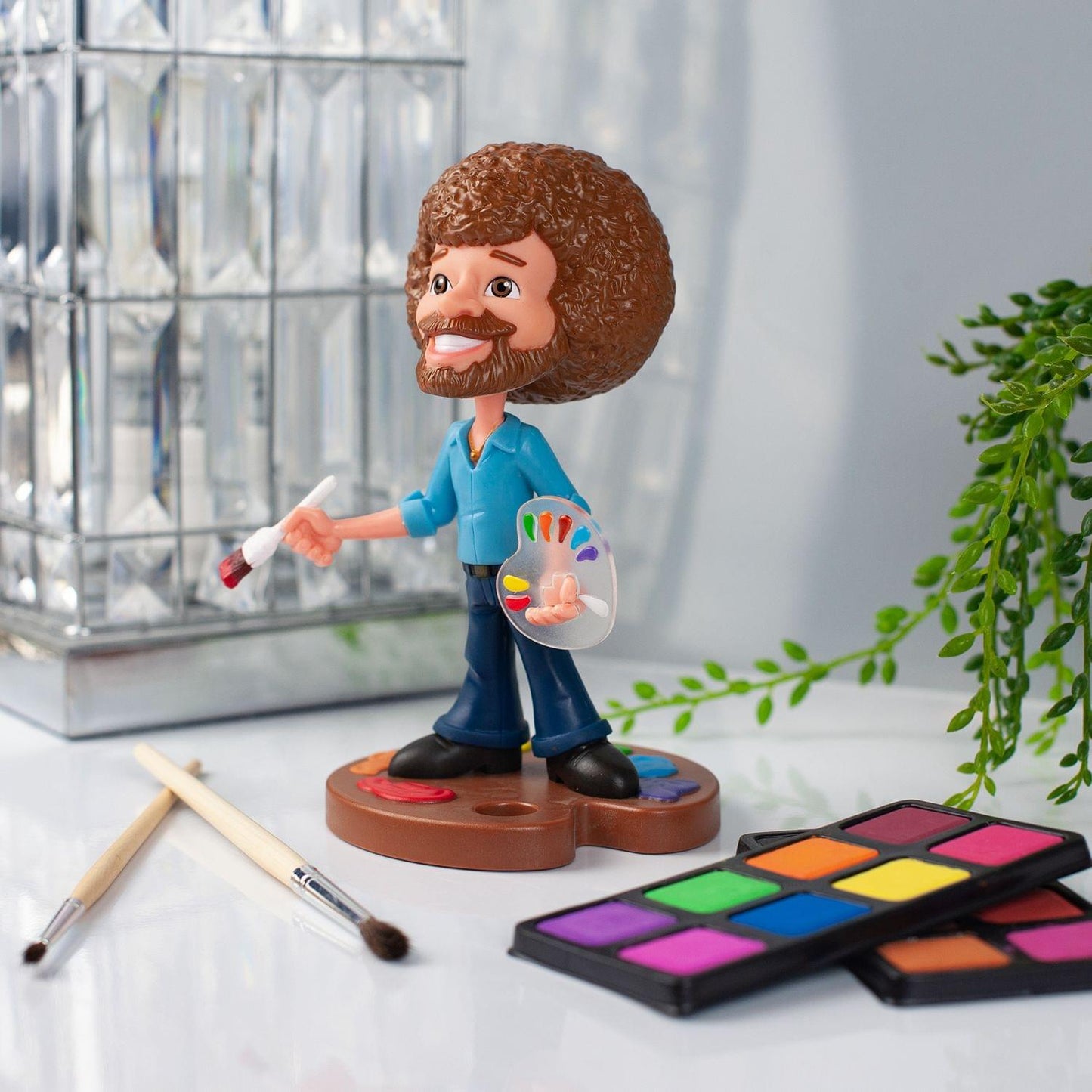 TOONIES BOB ROSS 6.5" VINYL FIGURE COLLECTIBLE | FULL COLOR VERSION