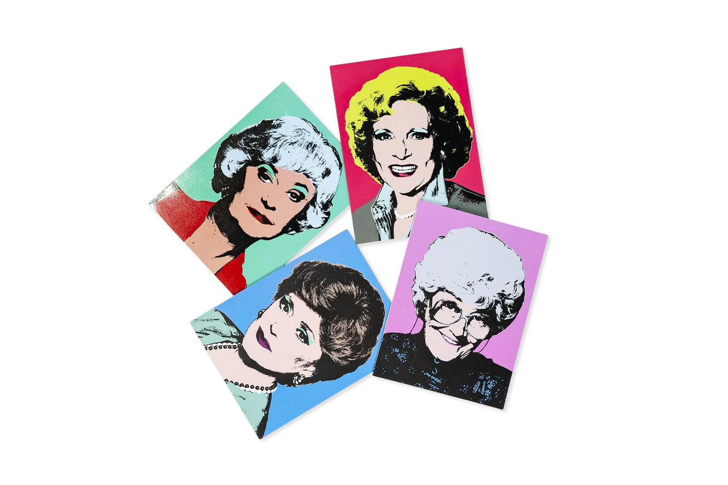 The Golden Girls Collectible Warhol Art Style 4-Magnet Set | 4-Inch Tall Magnets