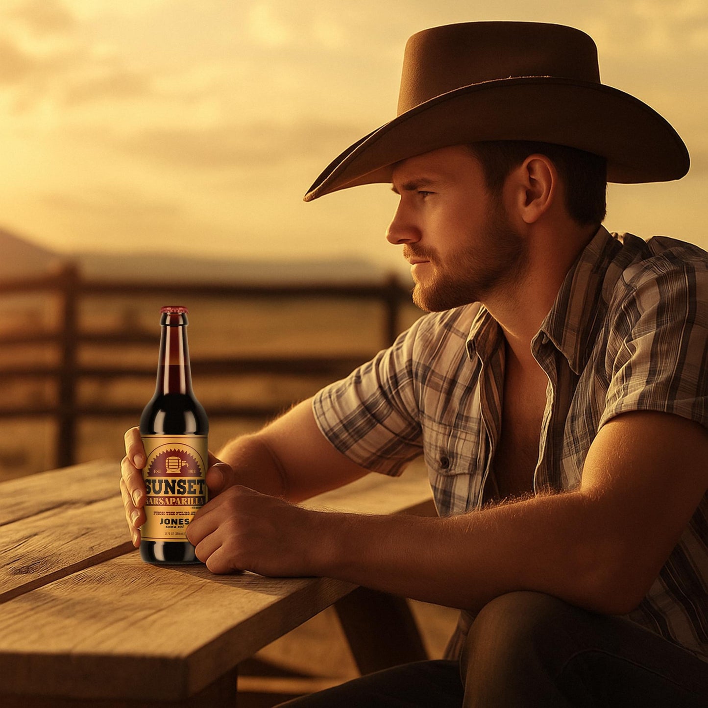 Fallout Sunset Sarsaparilla 12oz Jones Soda | 4 Pack