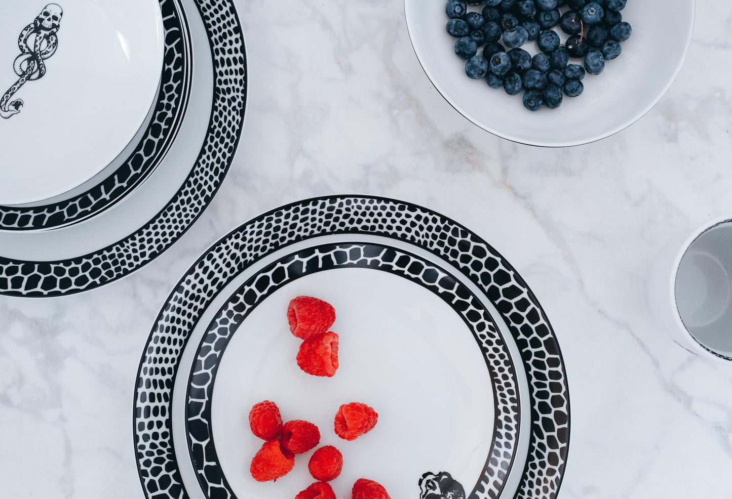 Harry Potter Voldemort Death Eater Dinnerware Sets | 16-Piece Ceramic Dinner Set