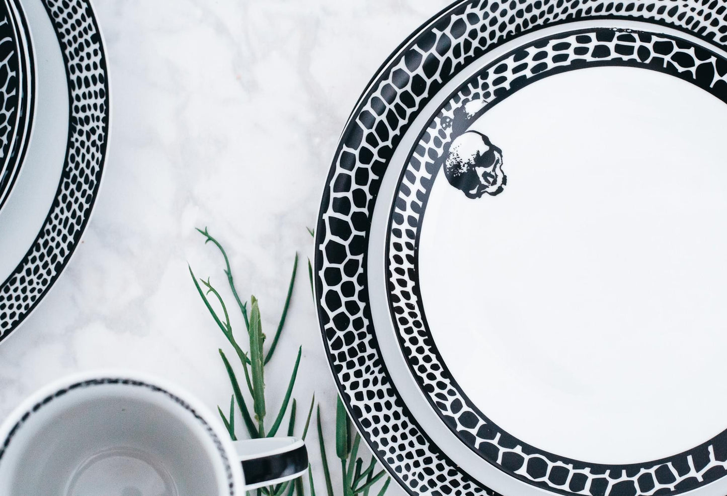 Harry Potter Voldemort Death Eater Dinnerware Sets | 16-Piece Ceramic Dinner Set