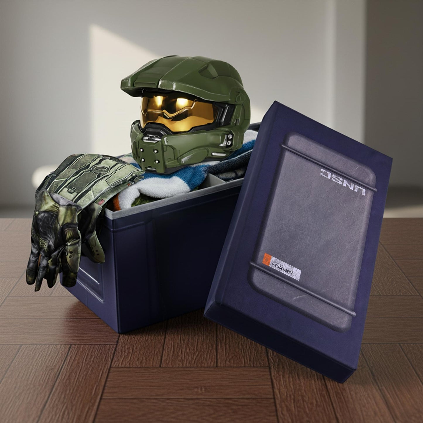 Halo UNSC Footlocker Foldable Storage Bin | 24 x 12 Inches