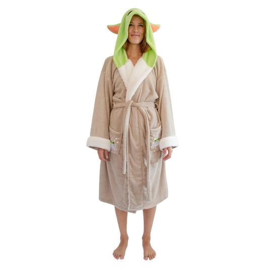 Star Wars: The Mandalorian The Child Bathrobe for Women | One Size Fits Most
