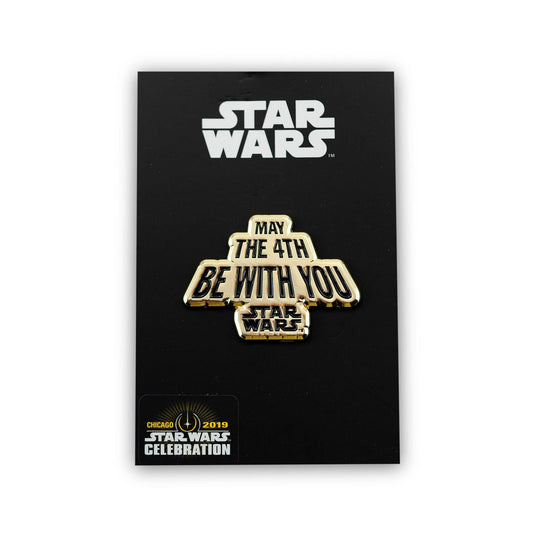 Star Wars May The Fourth Be With You Pin Gold Edition | Star Wars Collector Pin