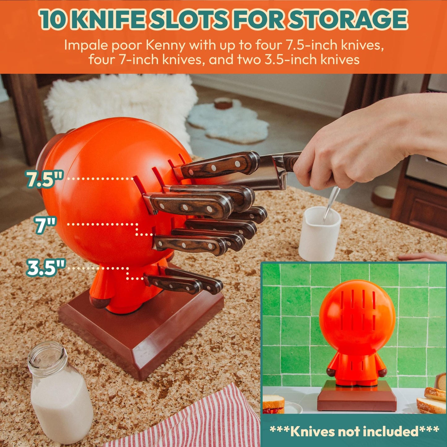 South Park Kenny 10-Slot Knife Block Holder