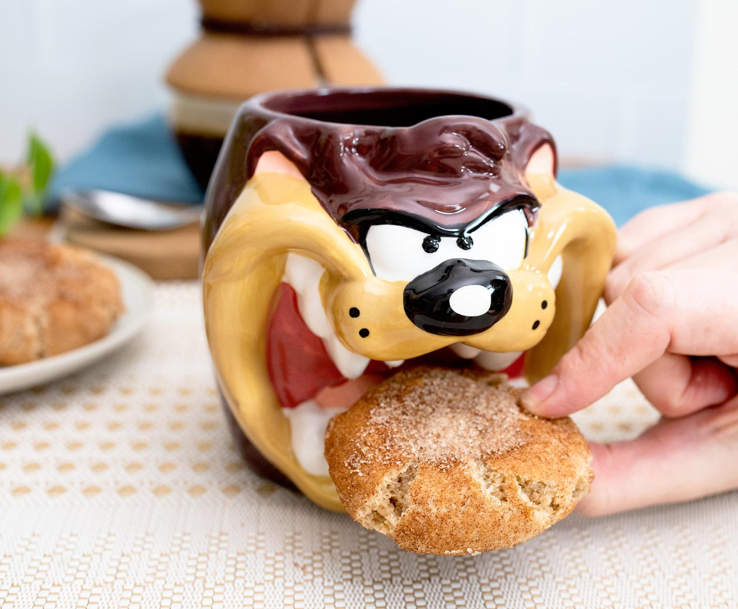 Looney Tunes Taz Sculpted Ceramic Mug | Holds 24 Ounces