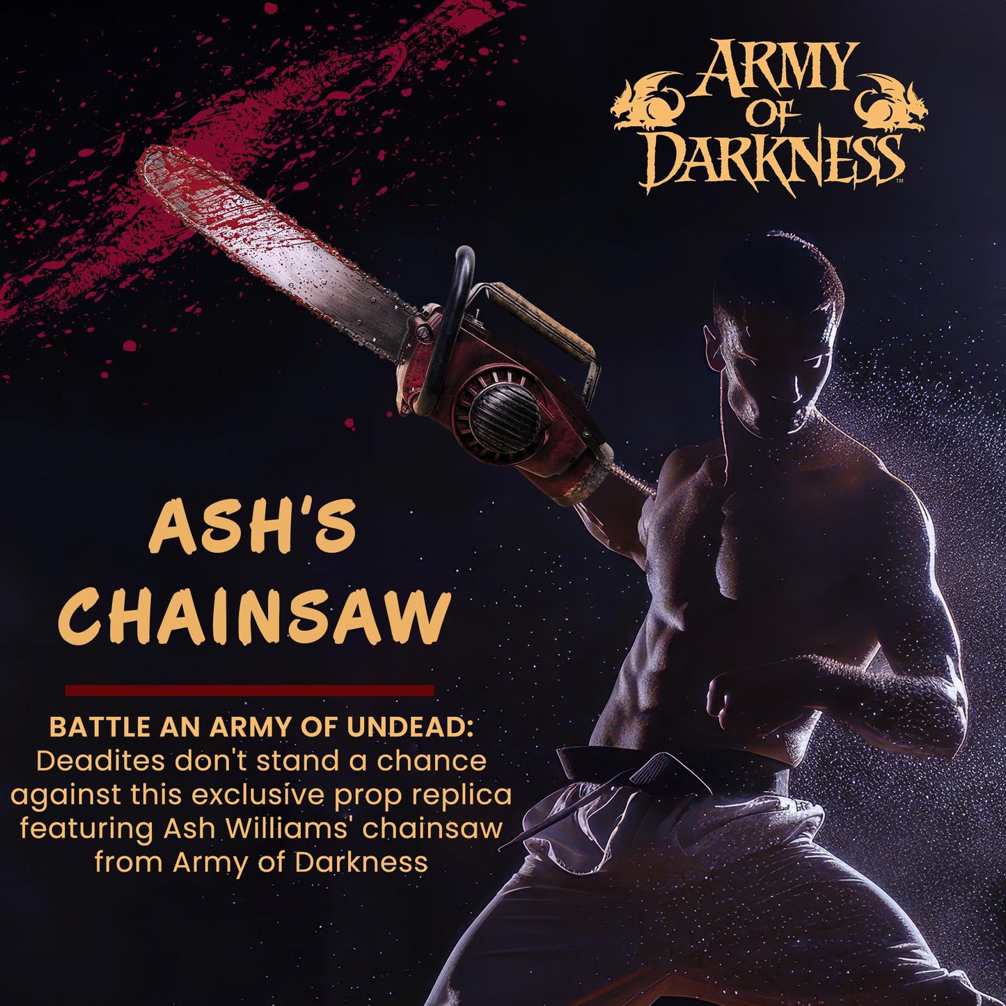 Army of Darkness Ash's Chainsaw 1:1 Scale Electronic Prop Replica