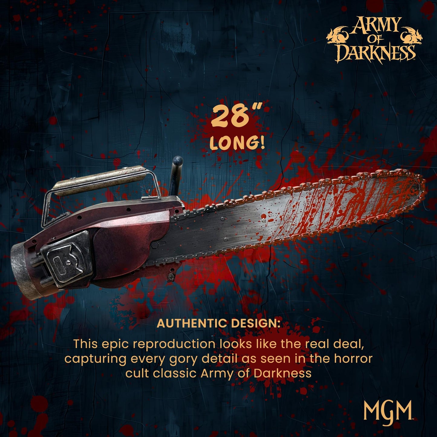 Army of Darkness Ash's Chainsaw 1:1 Scale Electronic Prop Replica