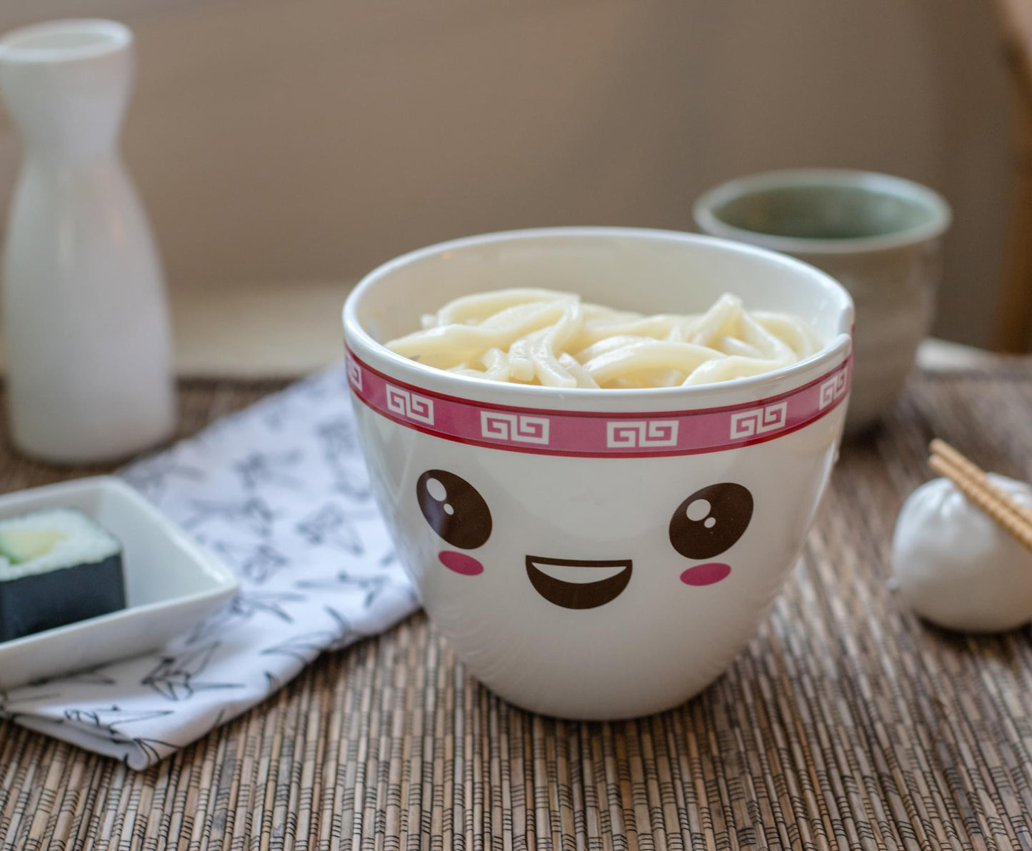 Miso Hungry Japanese Dinnerware Set | 16-Ounce Ramen Bowl and Chopsticks