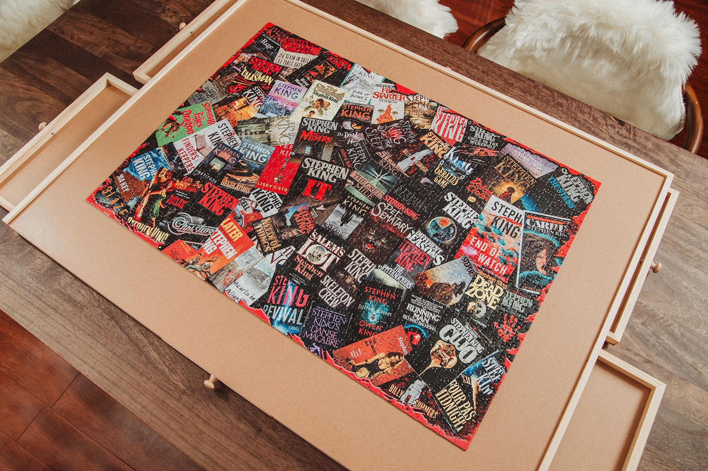 King of Horror Collage Stephen King Inspired 1000 Piece Jigsaw Puzzle
