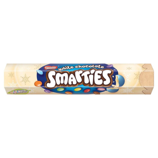 Smarties White Giant Hexatube Chocolate 120g (Box of 20)