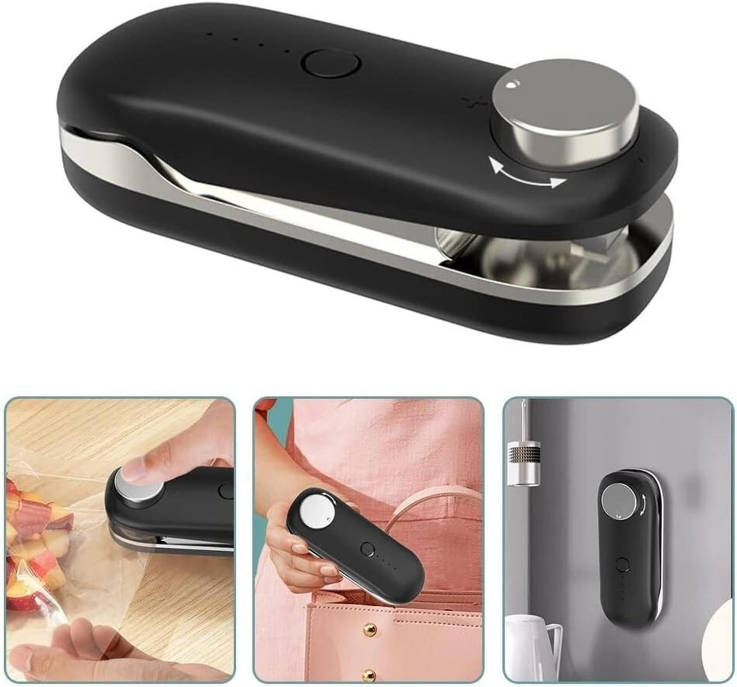 Mini Bag Sealer Cutter 2 In 1 Portable Sealing Machine Food Storage