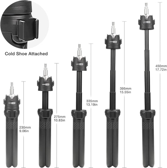 USKEYVISION - Extendable Tripod for Smartphone Selfie Stick, Black