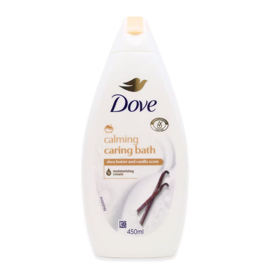 Dove Calming Caring Bath Shea Butter & Vanilla Scent moisturising Cream 450ml
