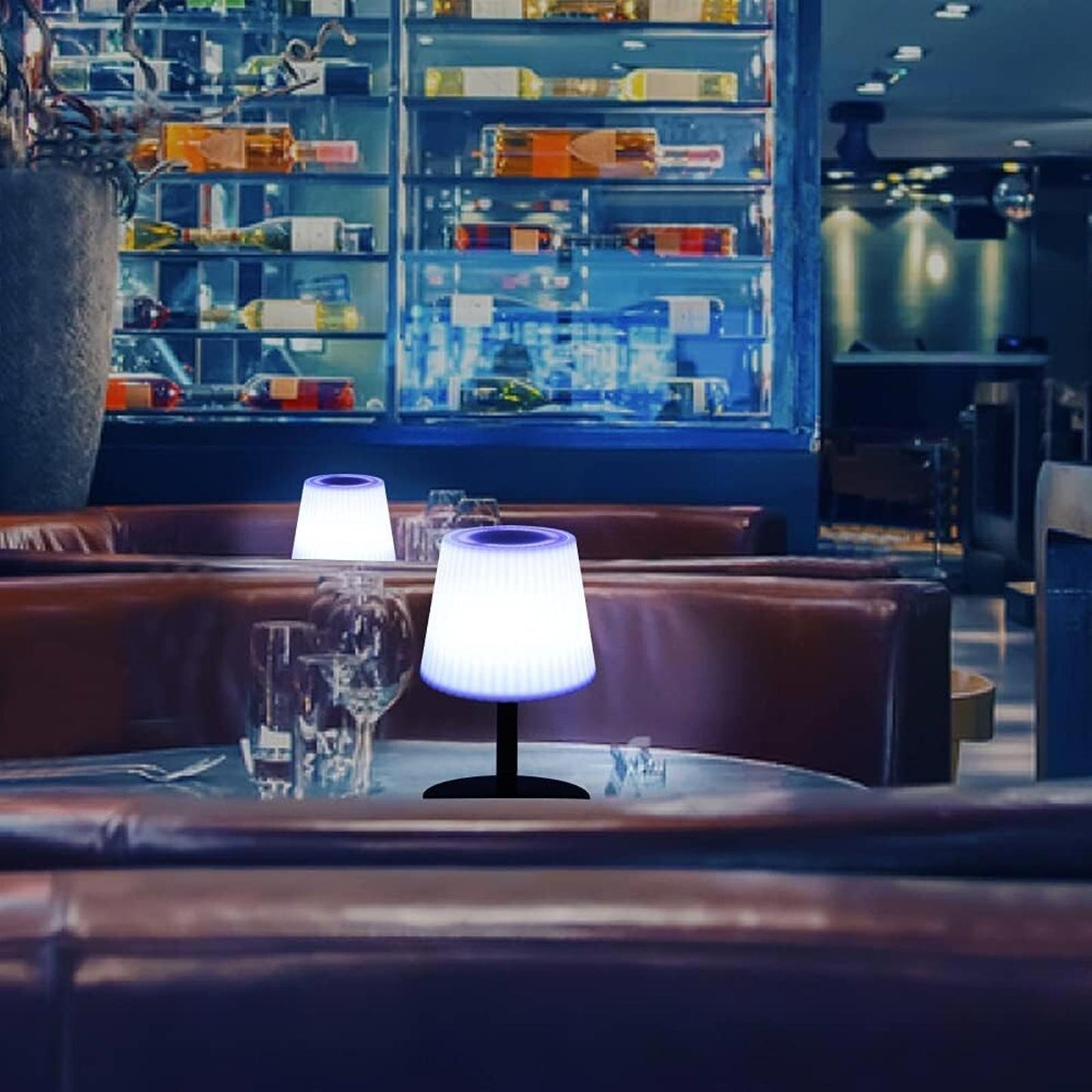 uuffoo RGB Table Lamp Bluetooth Speaker Rechargeable Night Light Remote Wireless