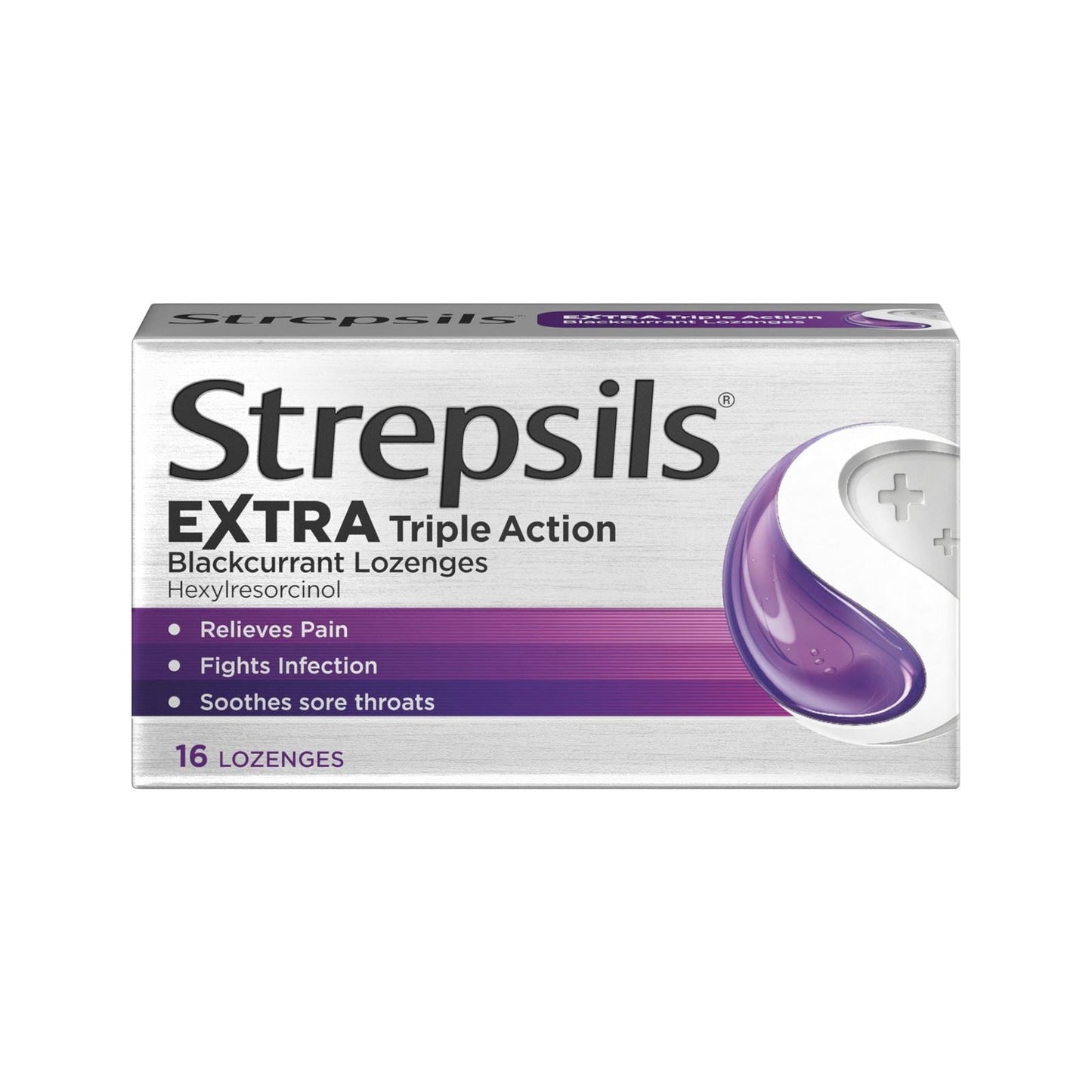 Strepsils Extra Blackcurrant 16's