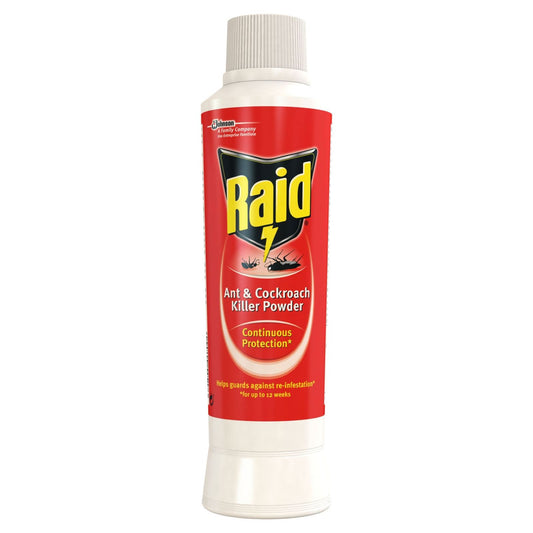 Raid Ant and Cockroach Killer Powder, Insect Killer For Indoor And Outdoor Use, Stops Reinfestation, 250g