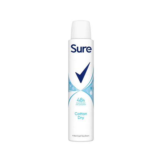 Sure Cotton Dry Antiperspirant deodorant 200 ml.
