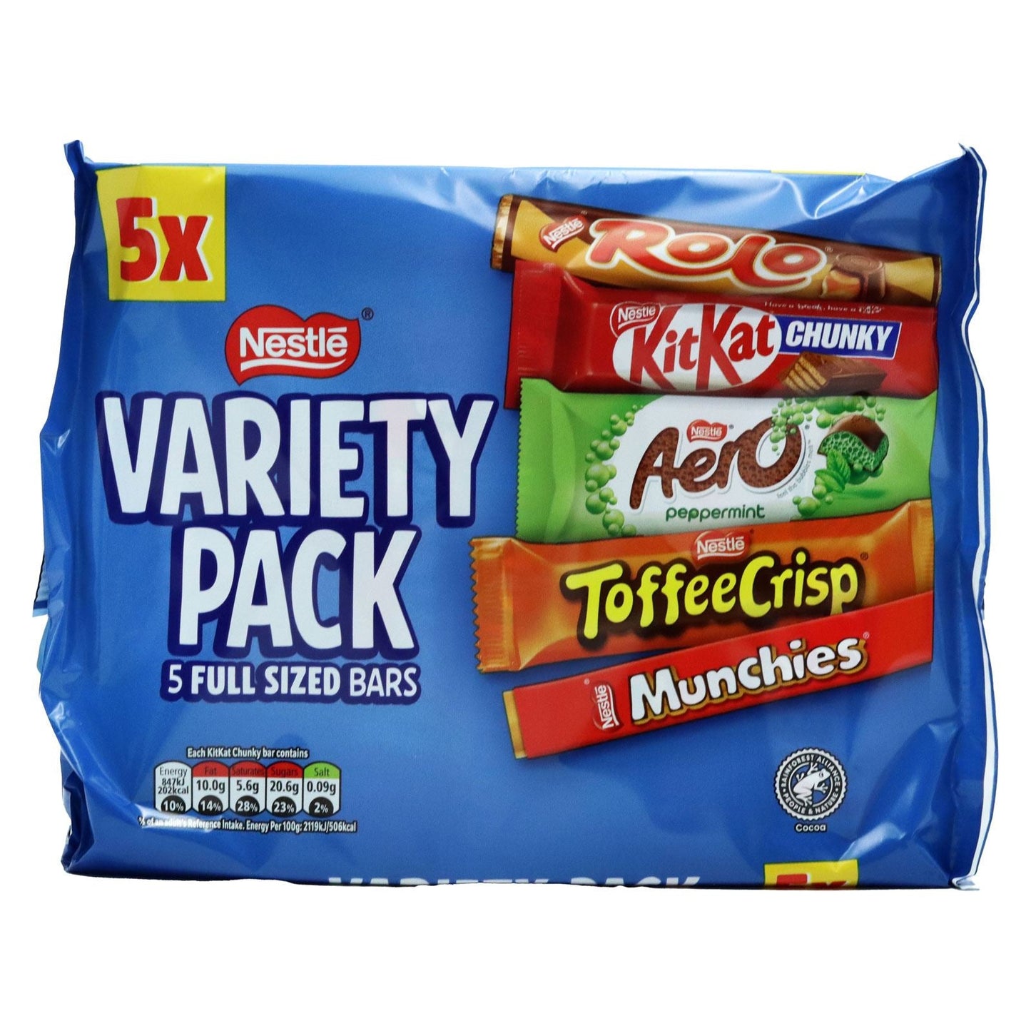 Nestle Variety Pack Chocolate Bars 5 Pack 218g (Box of 12)