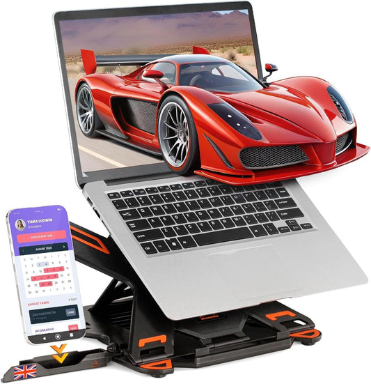 Premium Laptop Stand Phone Holder - 360°Adjustable macbook 13" - 17"