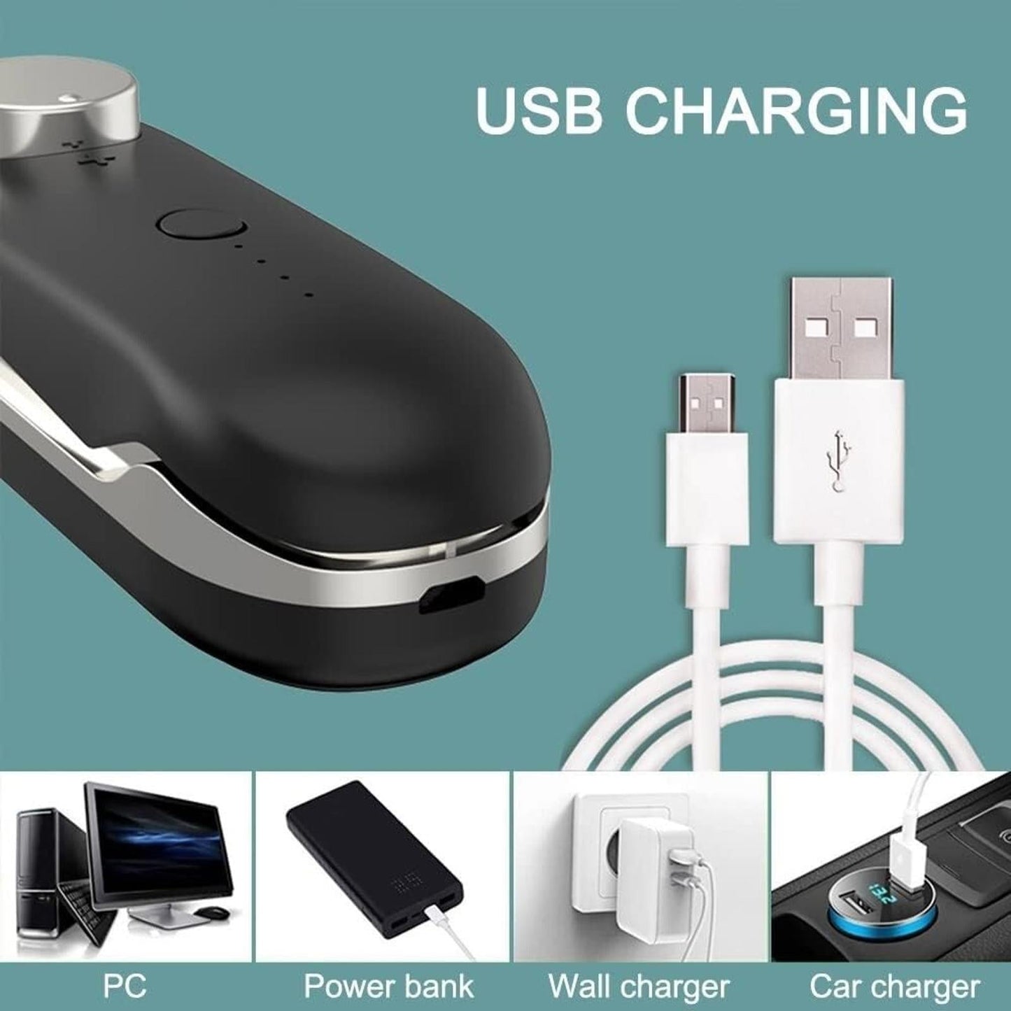 Mini Bag Sealer Cutter 2 In 1 Portable Sealing Machine Food Storage